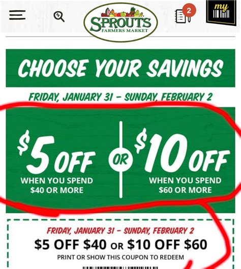 Sprouts $10 Off $75 Coupon Printable