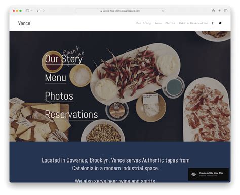 Squarespace Restaurant Templates