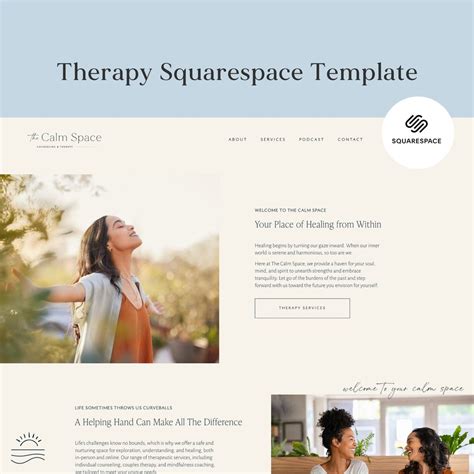 Squarespace Therapist Template