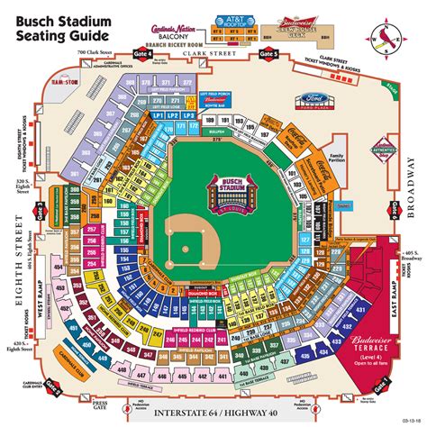 St Louis Cardinals Busch Stadium Seating Chart