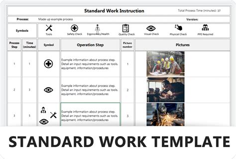 Standard Of Work Template