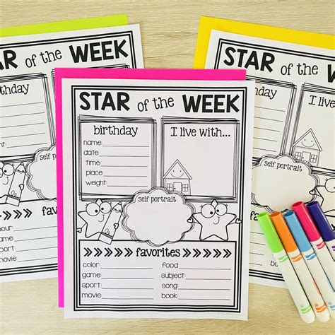 Star Of The Week Poster Template