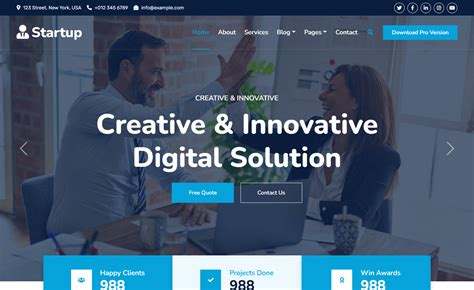 Startup Website Template