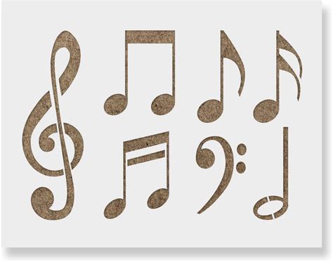 Stencil Music Notes Printable