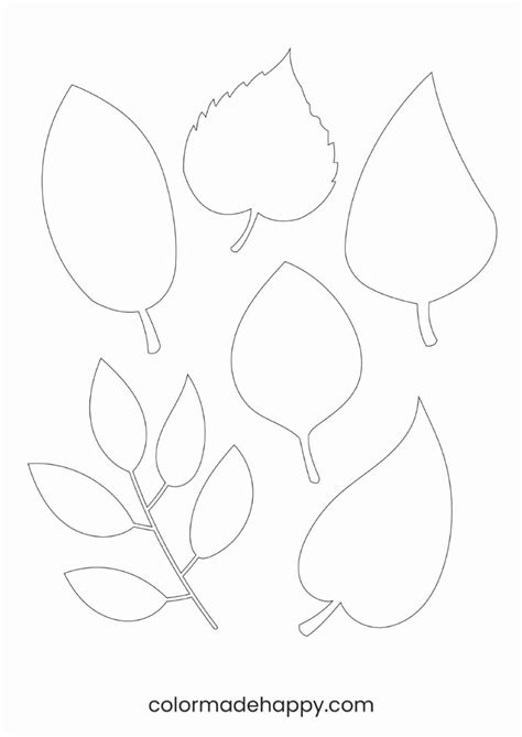 Stencils Of Leaves Printable