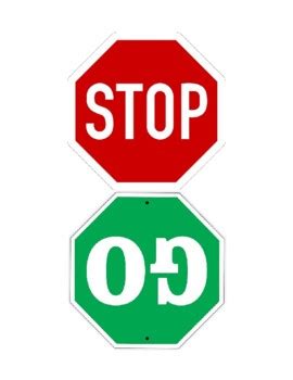 Stop And Go Signs Printable Free