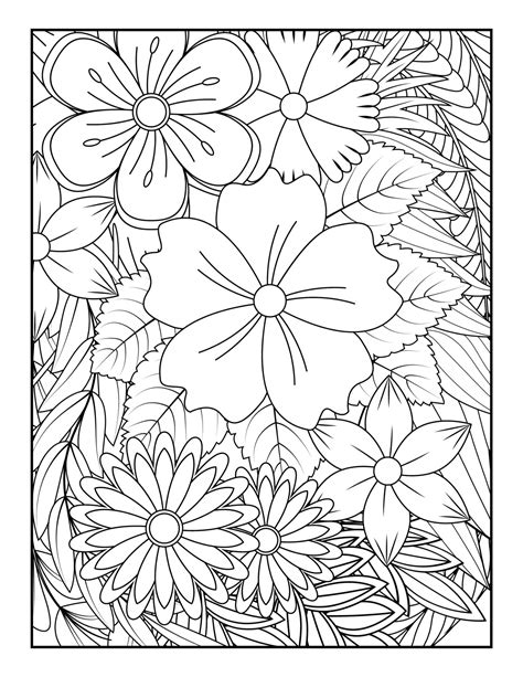 Stress Relief Coloring Pages For Adults Printable