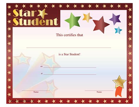 Student Award Template