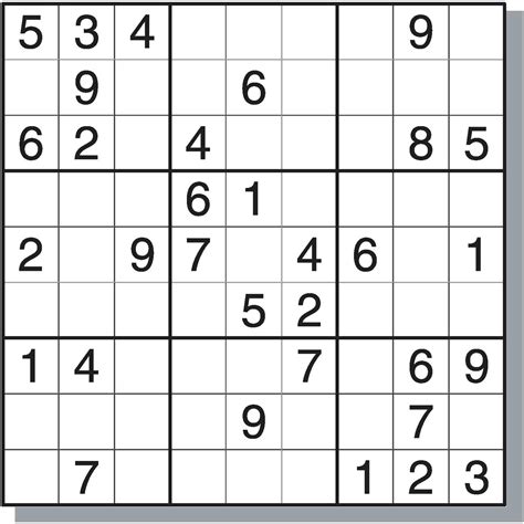 Sudoku Free Printable