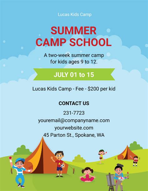 Summer Camp Flyer Template