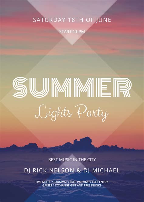 Summer Flyer Template Free