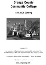 Suny Orange Course Catalog