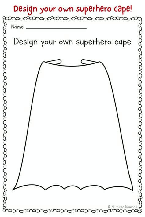 Super Hero Cape Template