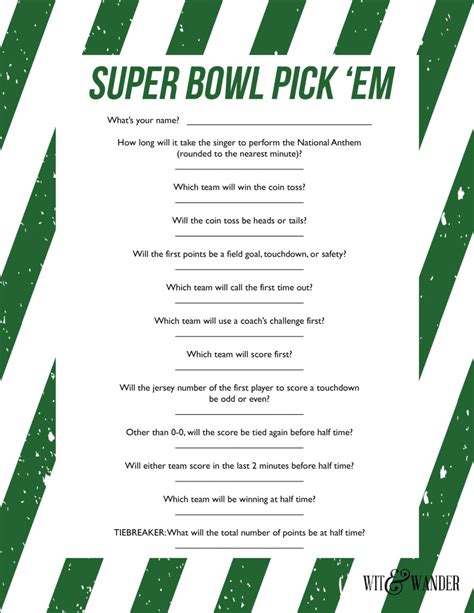 Superbowl Printable Games