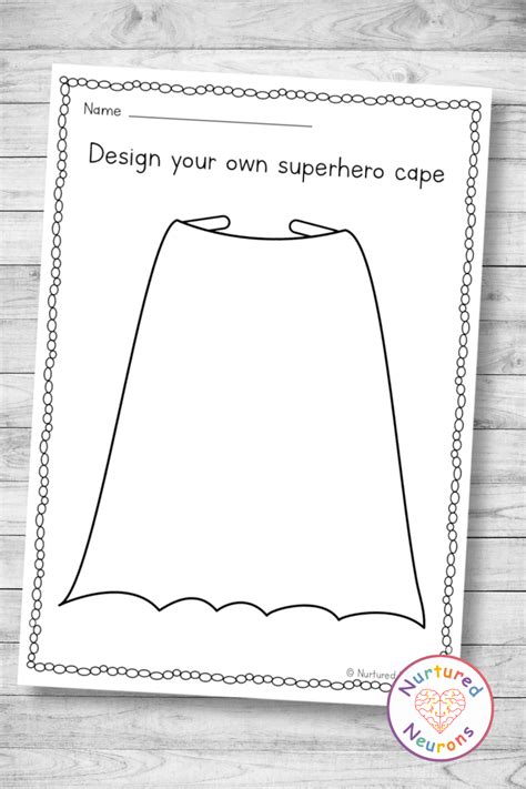 Superhero Cape Template Free