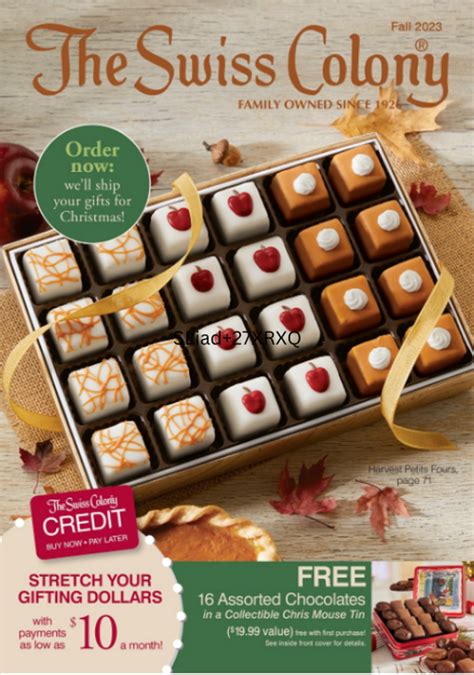 Swiss Colony Catalog Request By Mail