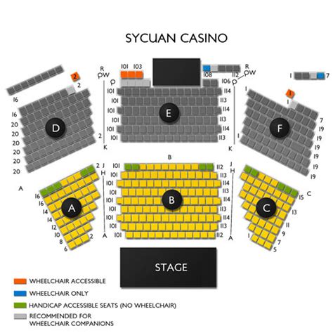 Sycuan Live And Up Close Seating Chart