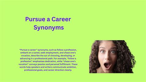 Synonym For Career