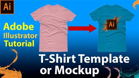 T Shirt Design Template Illustrator