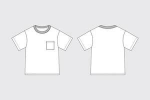 T Shirt Template Pocket