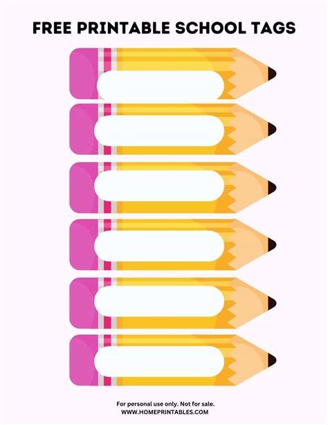 Tags Printable