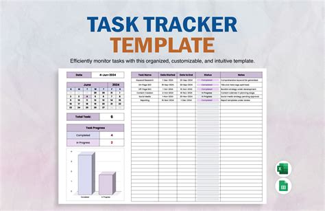 Task Tracker Excel Template Free Download
