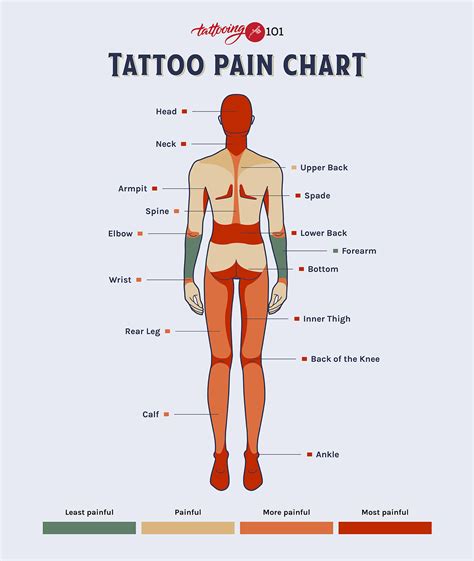 Tattoo Pain Chart Behind Ear
