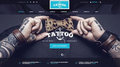 Tattoo Website Templates