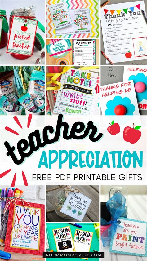 Teacher Appreciation Printables