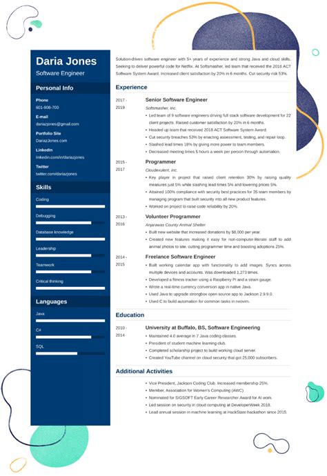 Technical Resume Templates