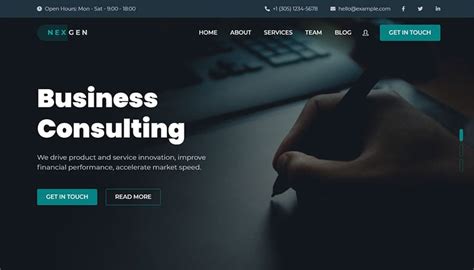 Technology Consulting Website Template