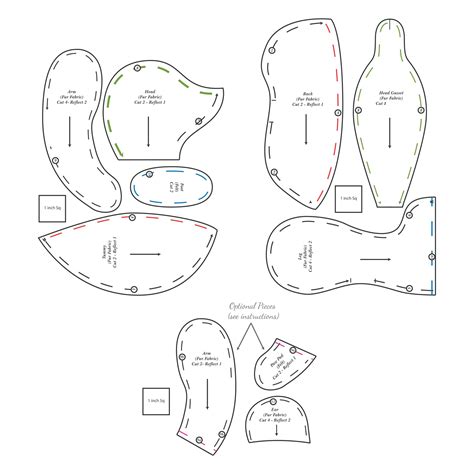 Teddy Bear Sewing Patterns Free Printables