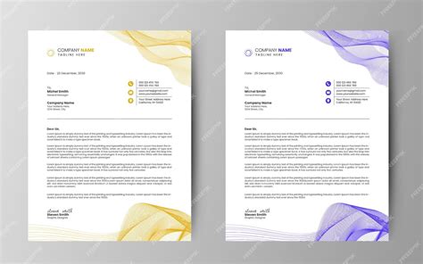 Template Briefpapier