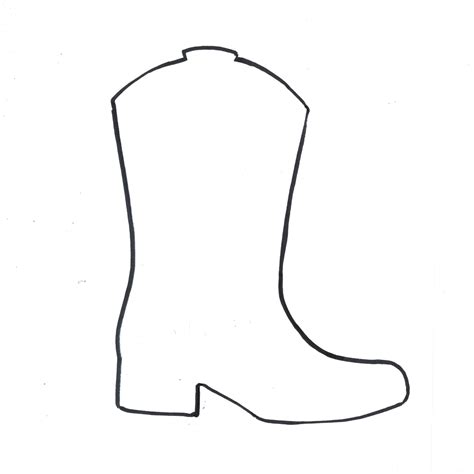 Template Cowboy Boot
