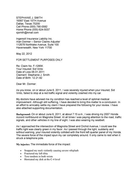 Template Demand Letter