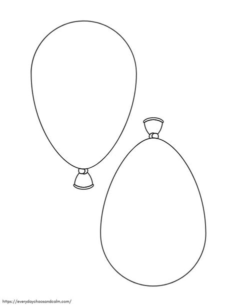 Template For Balloons