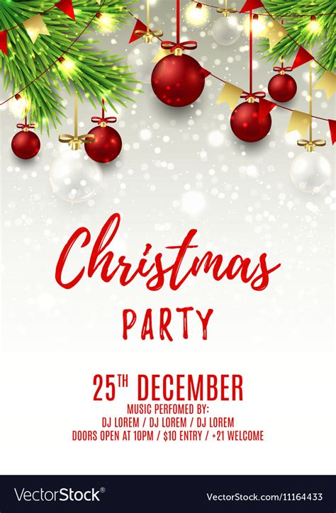 Template For Christmas Party Flyer