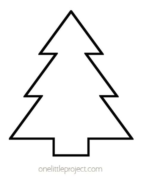 Template For Christmas Tree Shape
