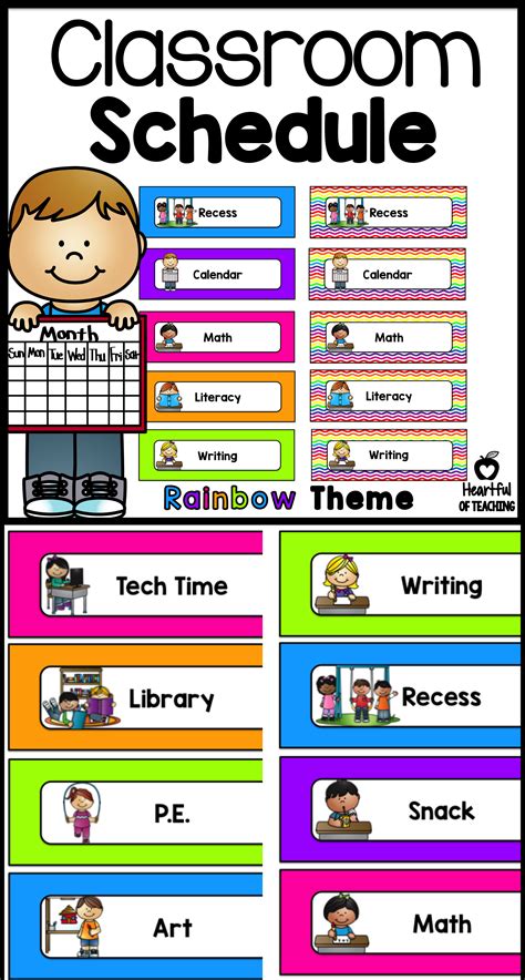 Template For Classroom Schedule