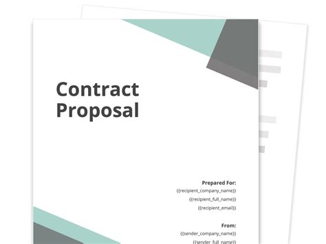Template For Contract Proposal