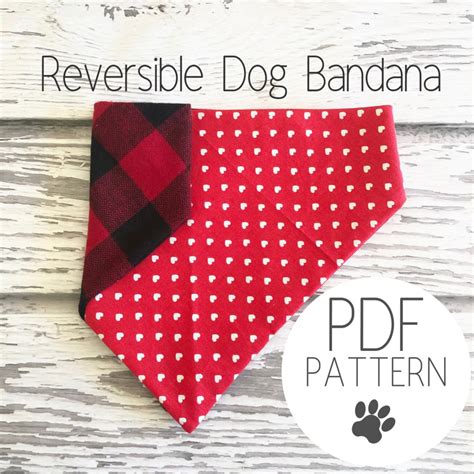 Template For Dog Bandana