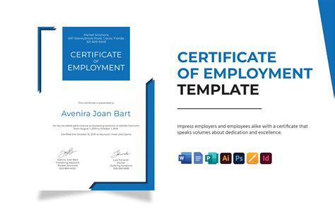 Template For Employment