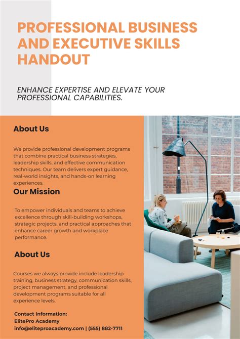 Template For Handout