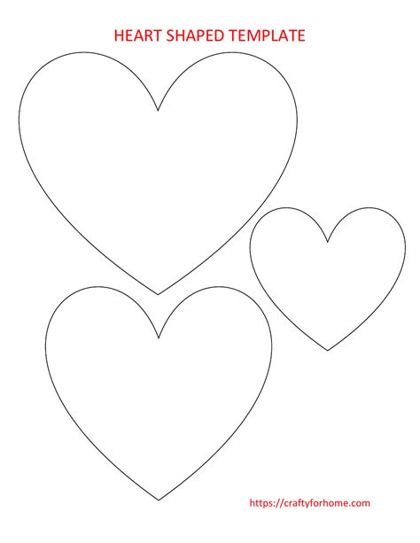 Template For Heart Shaped