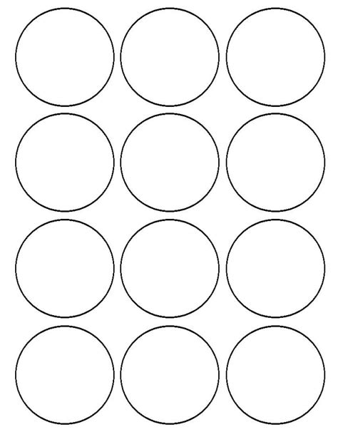 Template For Round Labels