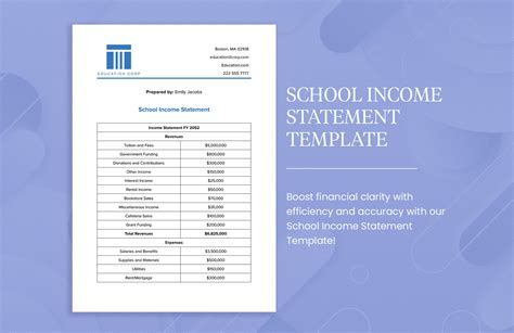 Template For Schools