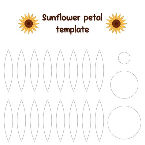 Template For Sunflower