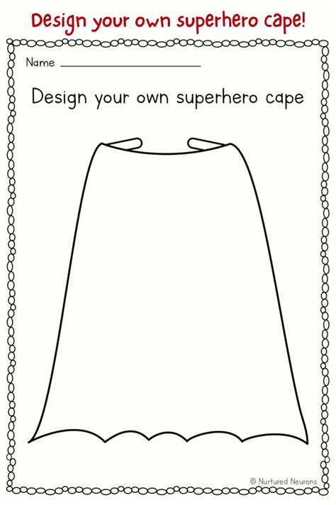 Template For Superhero Cape
