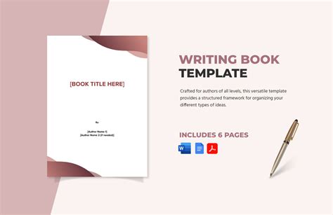 Template For Writing Book
