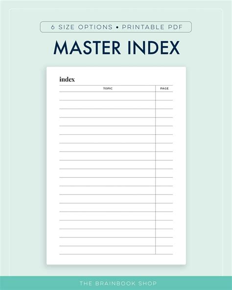 Template Index Page